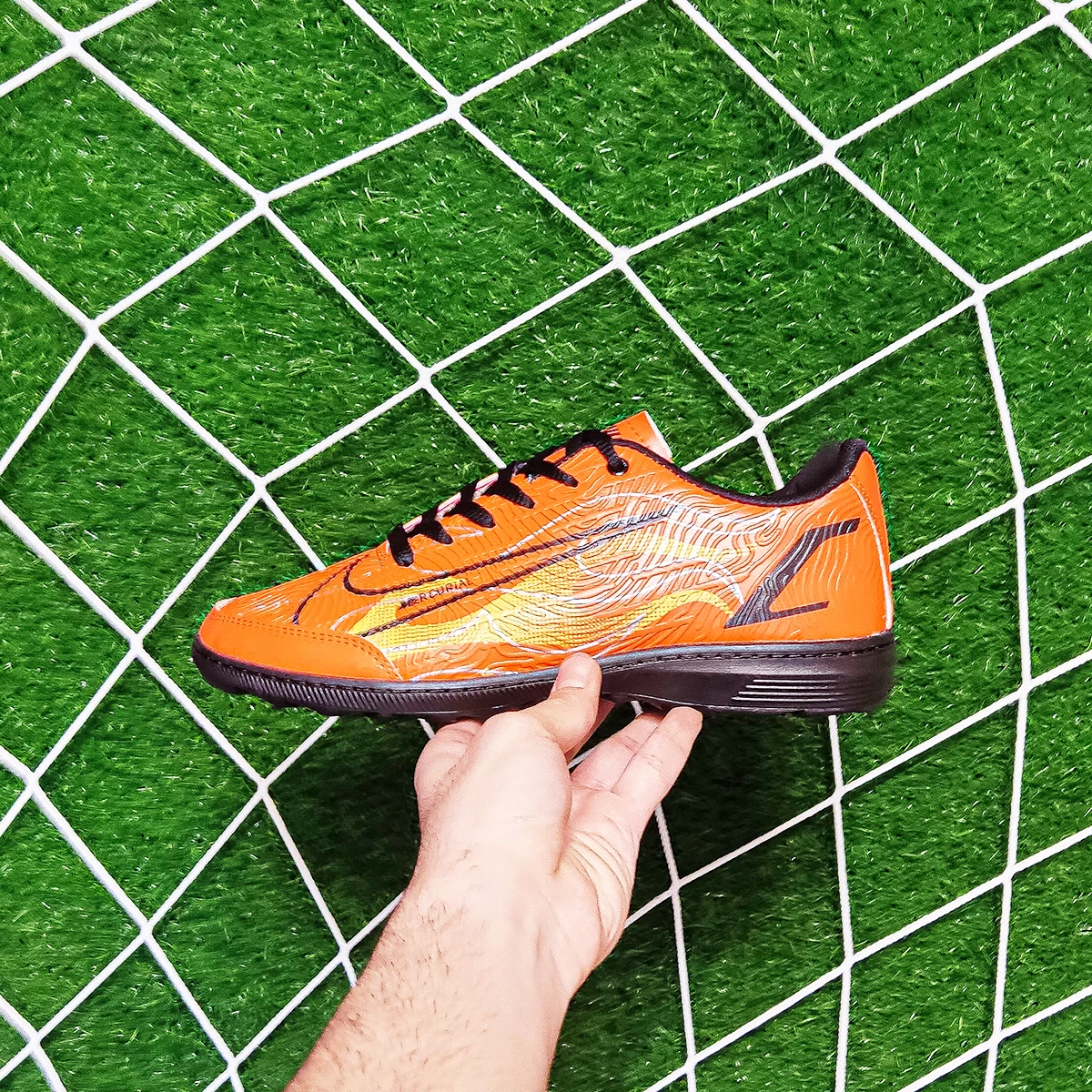 کفش فوتسال نایک مرکوریال طرح اصلی Nike Mercurial Orange Black