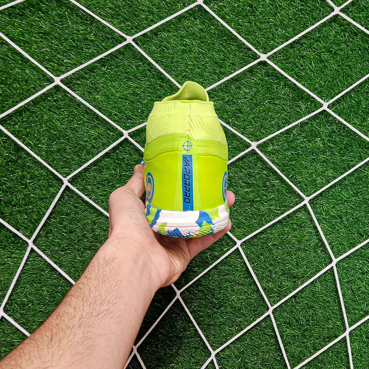 کفش فوتسال نایک مرکوریال ساق دار طرح اصلی Nike MercurialSuoerfly Green Blue
