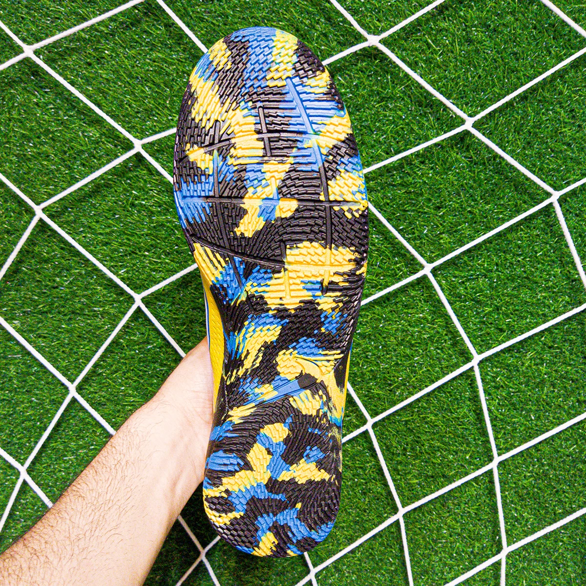 کفش فوتسال نایک مرکوریال ساق دار طرح اصلی Nike Mercuria lSuoerfly  Black Yellow