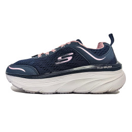 کتانی رانینگ زنانه اسکیچرز طرح اصلی Skechers Dlux Walker Runing Nevy Blue Pink