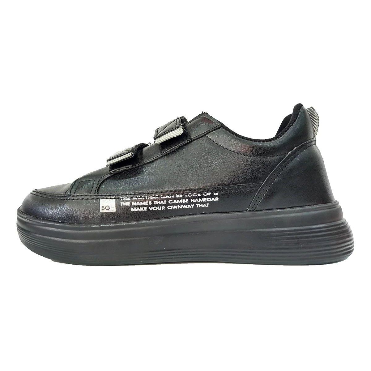 کتانی رانینگ زنانه استای رئال طرح اصلی Stay Real Running glue Black White
