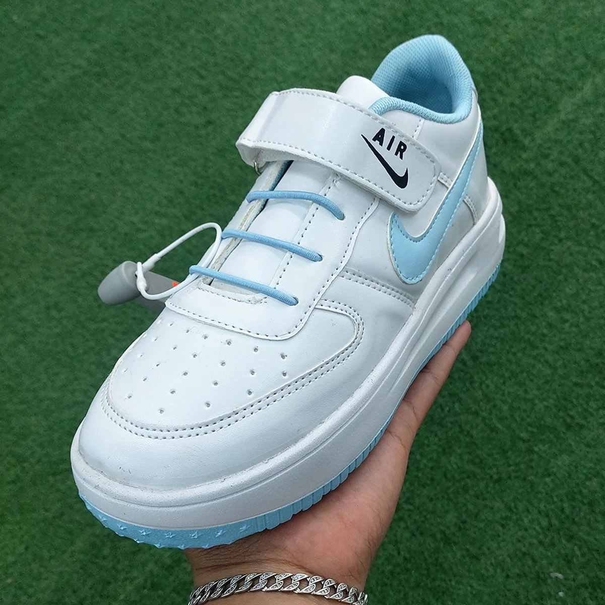کتانی رانینگ بچه گانه نایک طرح اصلی Nike Air White Blue
