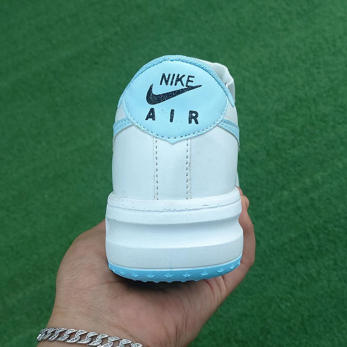 کتانی رانینگ بچه گانه نایک طرح اصلی Nike Air White Blue