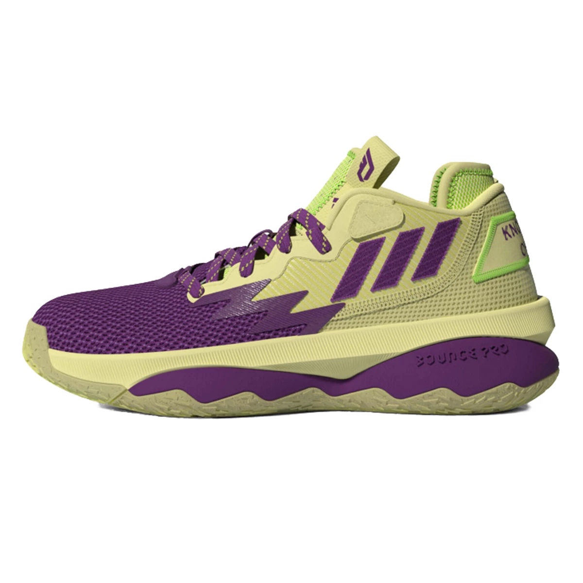 کفش بسکتبال آدیداس طرح اصلی Adidas Dame 8 Green Purple