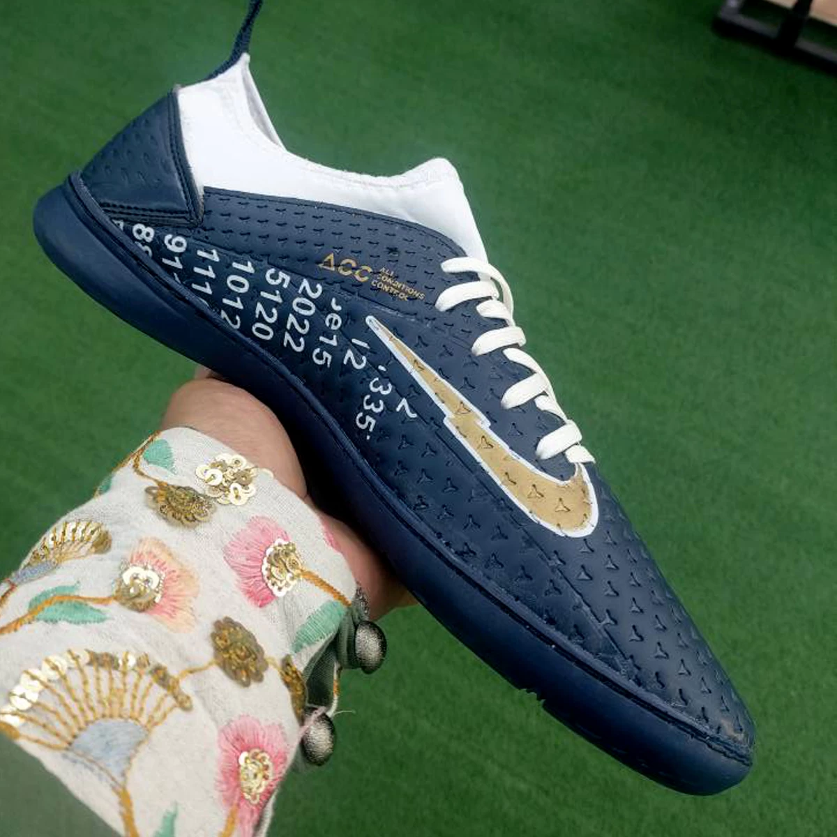 کفش فوتسال نایک فانتوم طرح اصلی Nike Phantom IC Navy Blue White