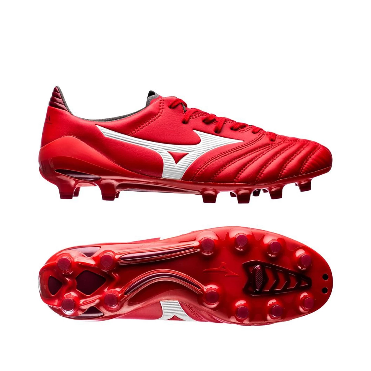 کفش فوتبال میزانو مورلیا طرح اصلی  Mizuno Morelia Neo Red White