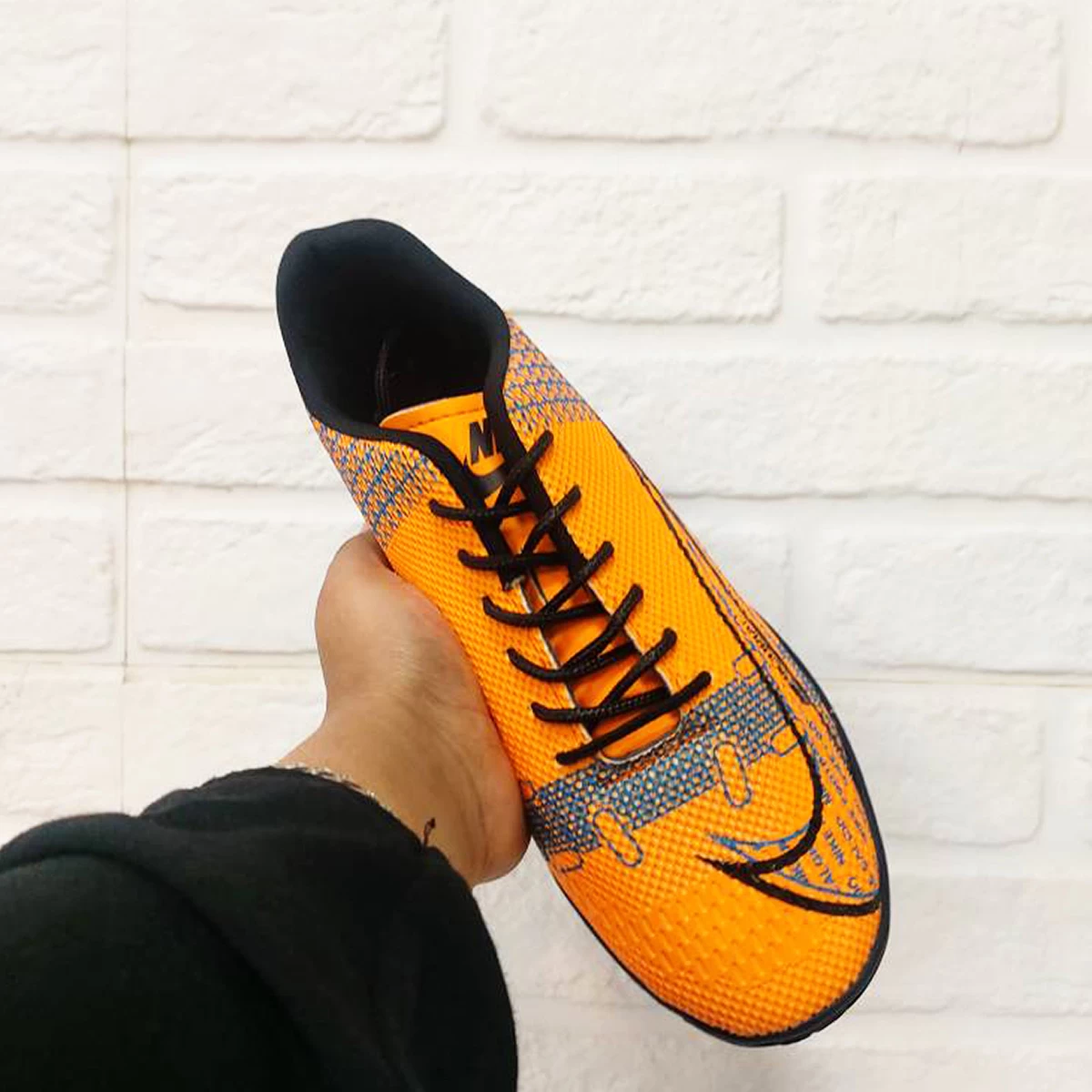 کفش فوتسال نایک مرکوریال طرح اصلی Nike Mercurial IC Orange Blue