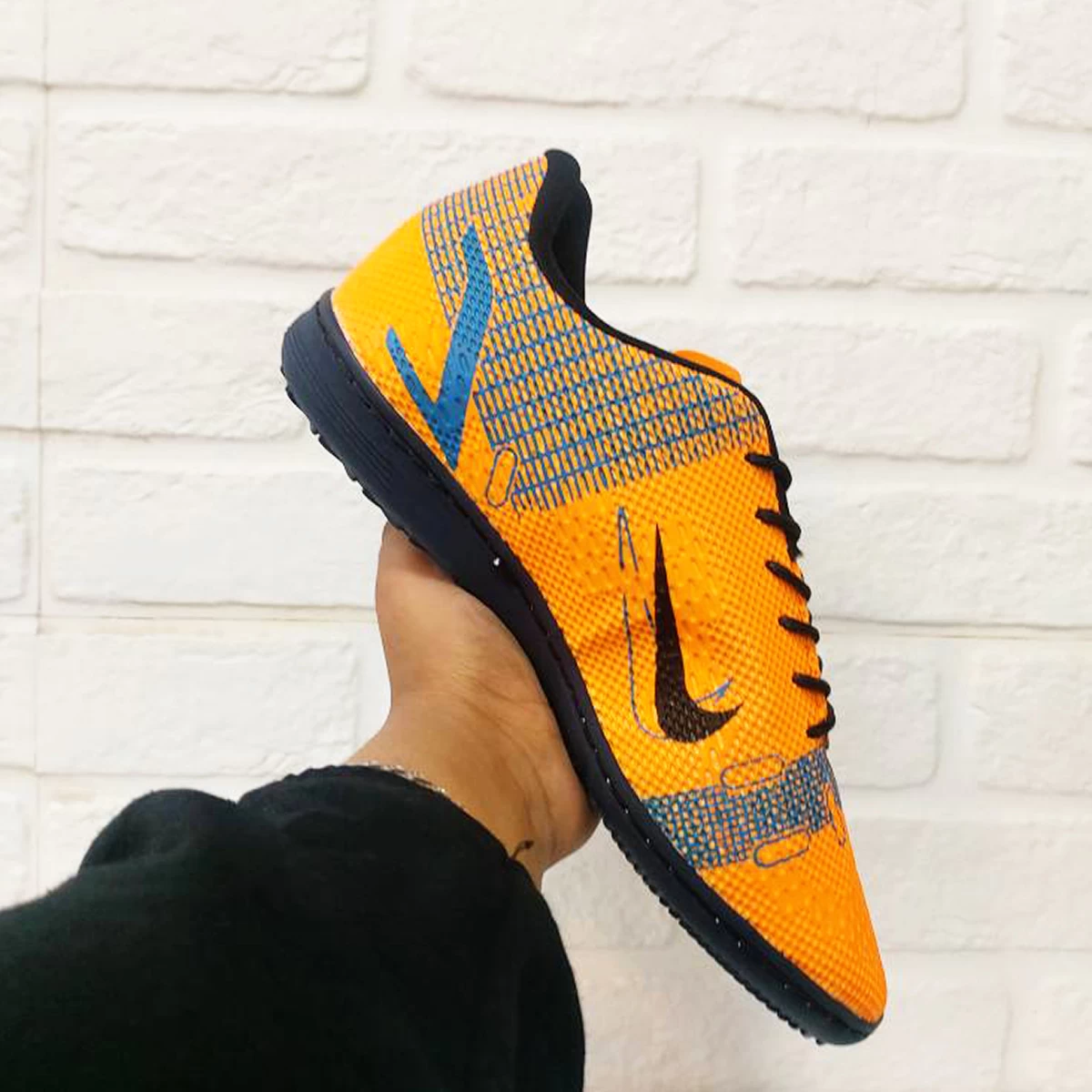 کفش فوتسال نایک مرکوریال طرح اصلی Nike Mercurial IC Orange Blue