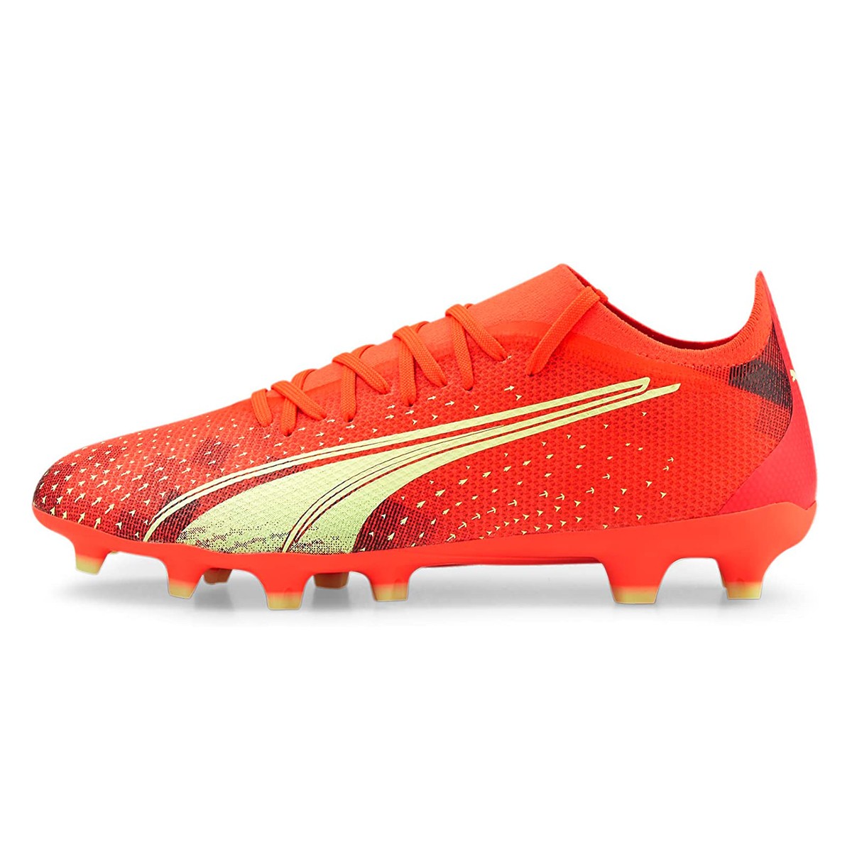 کفش فوتبال پوما الترا طرح اصلی Puma Ultra Red Yellow