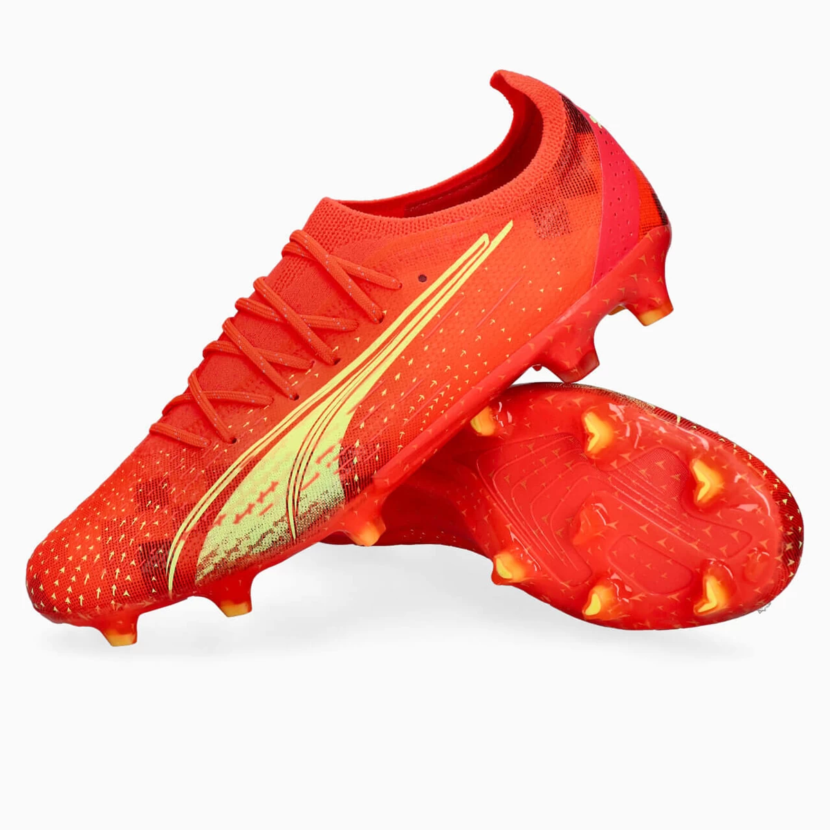 کفش فوتبال پوما الترا طرح اصلی Puma Ultra Red Yellow