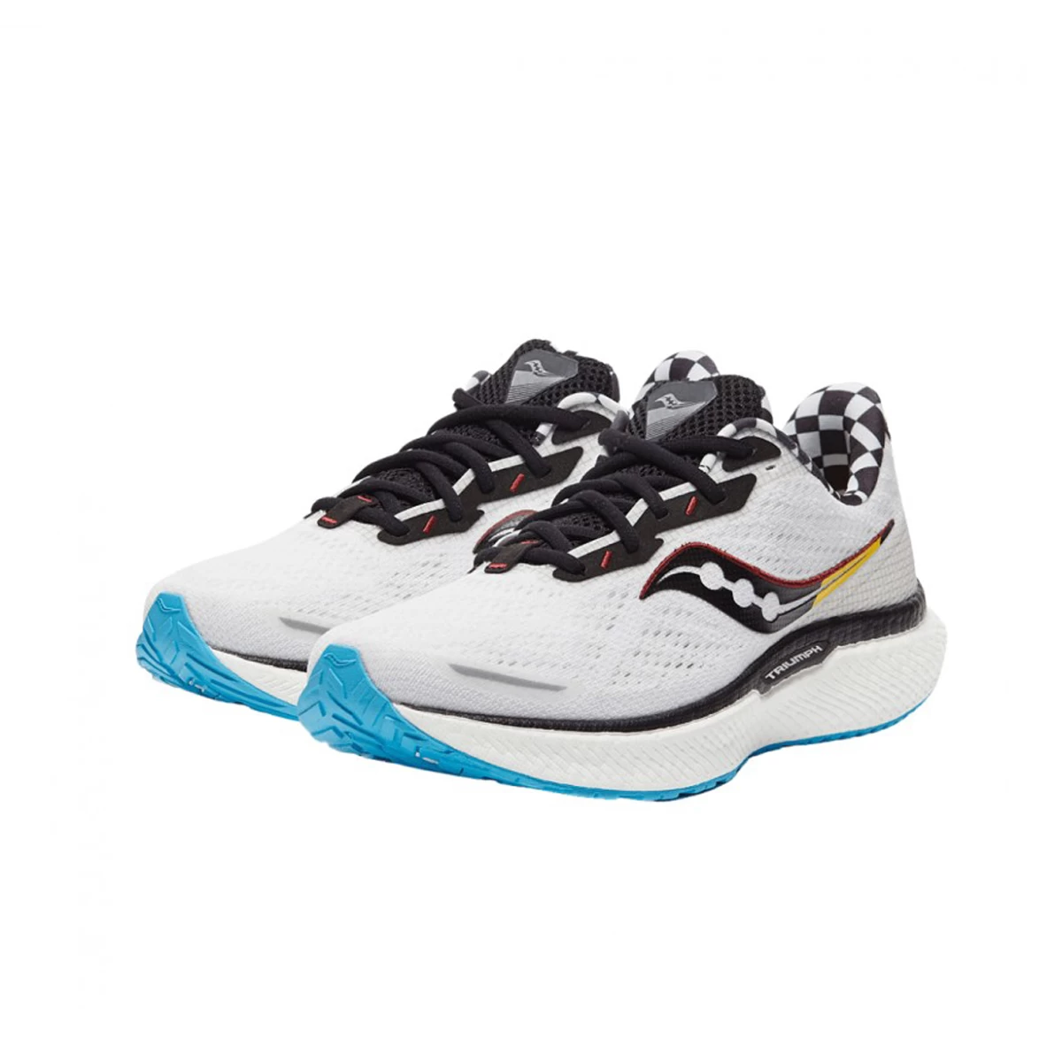 کتانی رانینگ مردانه ساکونی طرح اصلی Saucony Triumph 19 White Black