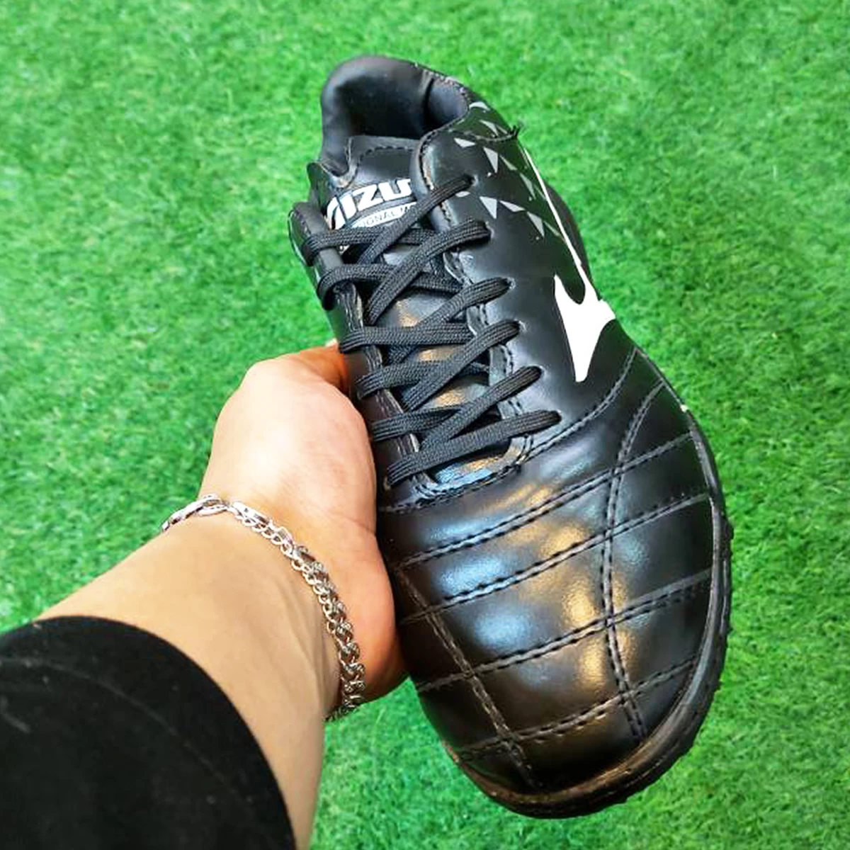 کفش چمن مصنوعی سایزکوچک میزانو مورلیا طرح اصلی Mizuno Morelia TF Black White