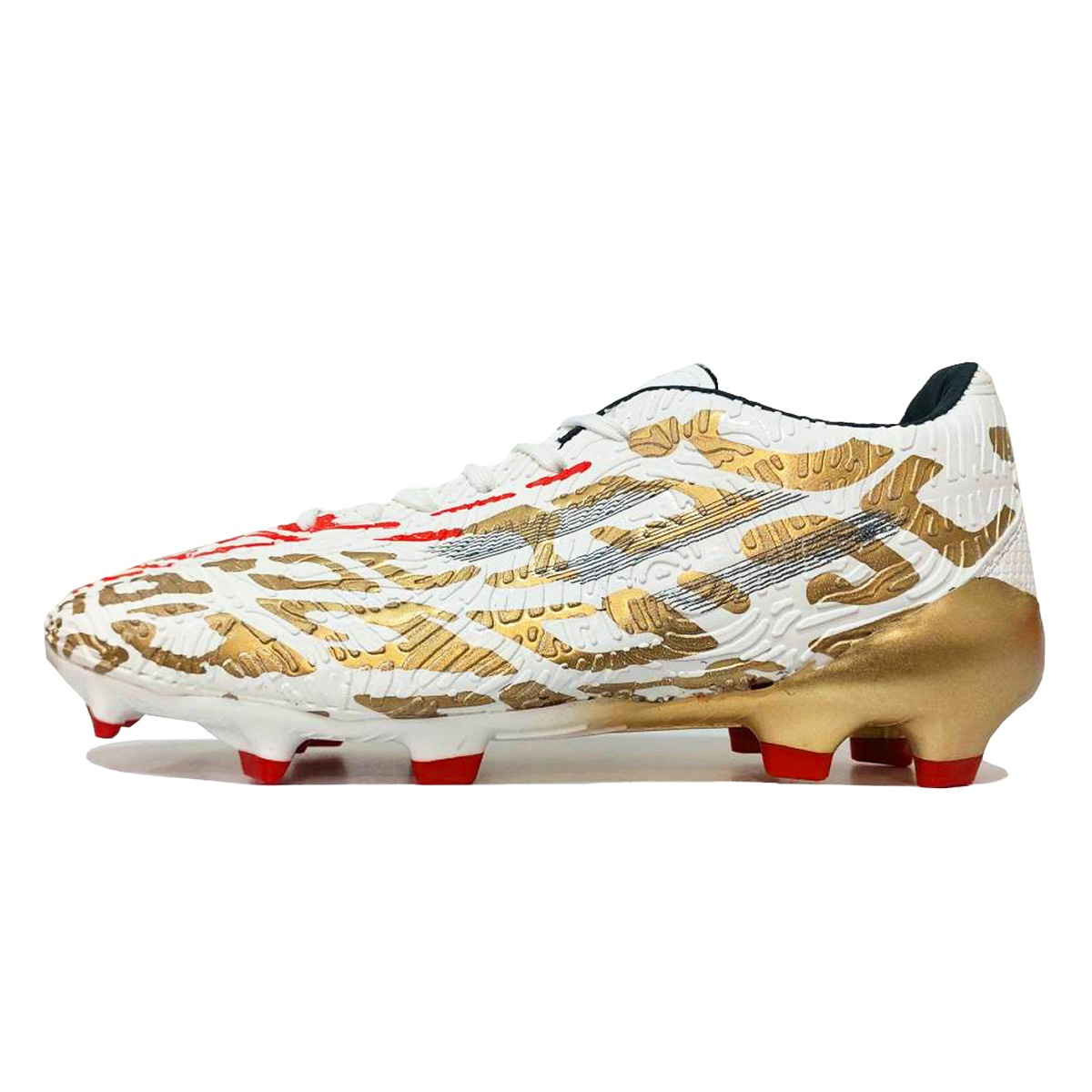 کفش فوتبال آدیداس طرح اصلی Adidas Total FG MG White Grey Red
