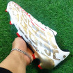 کفش فوتبال آدیداس طرح اصلی Adidas Total FG MG White Grey Red