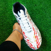کفش فوتبال آدیداس طرح اصلی Adidas Total FG MG White Grey Red