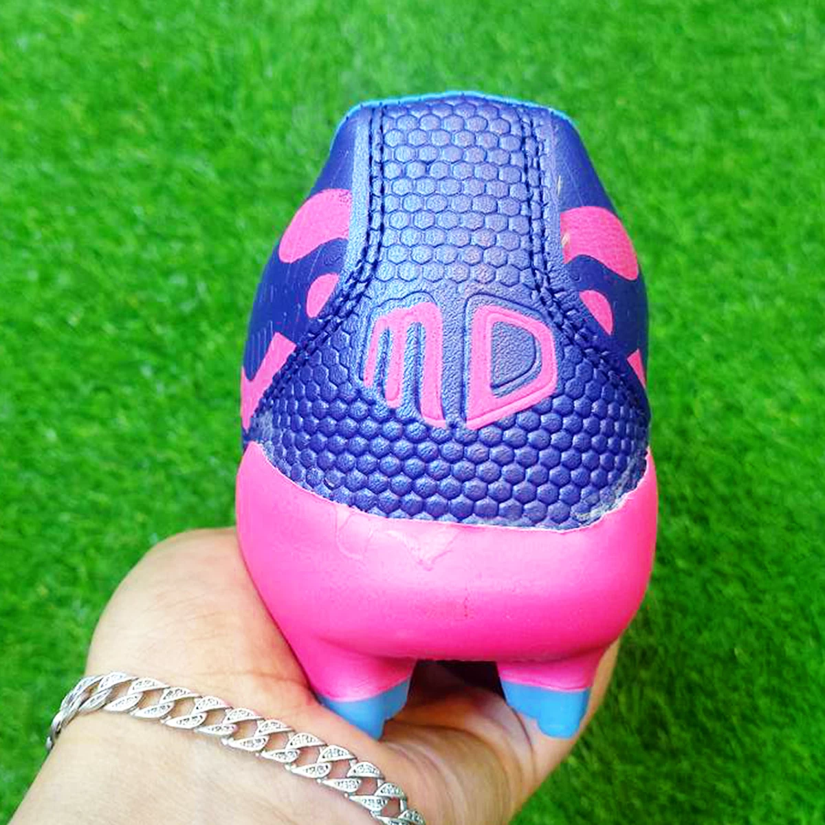 کفش فوتبال آدیداس طرح اصلی Adidas Total FG MG Blue Pink