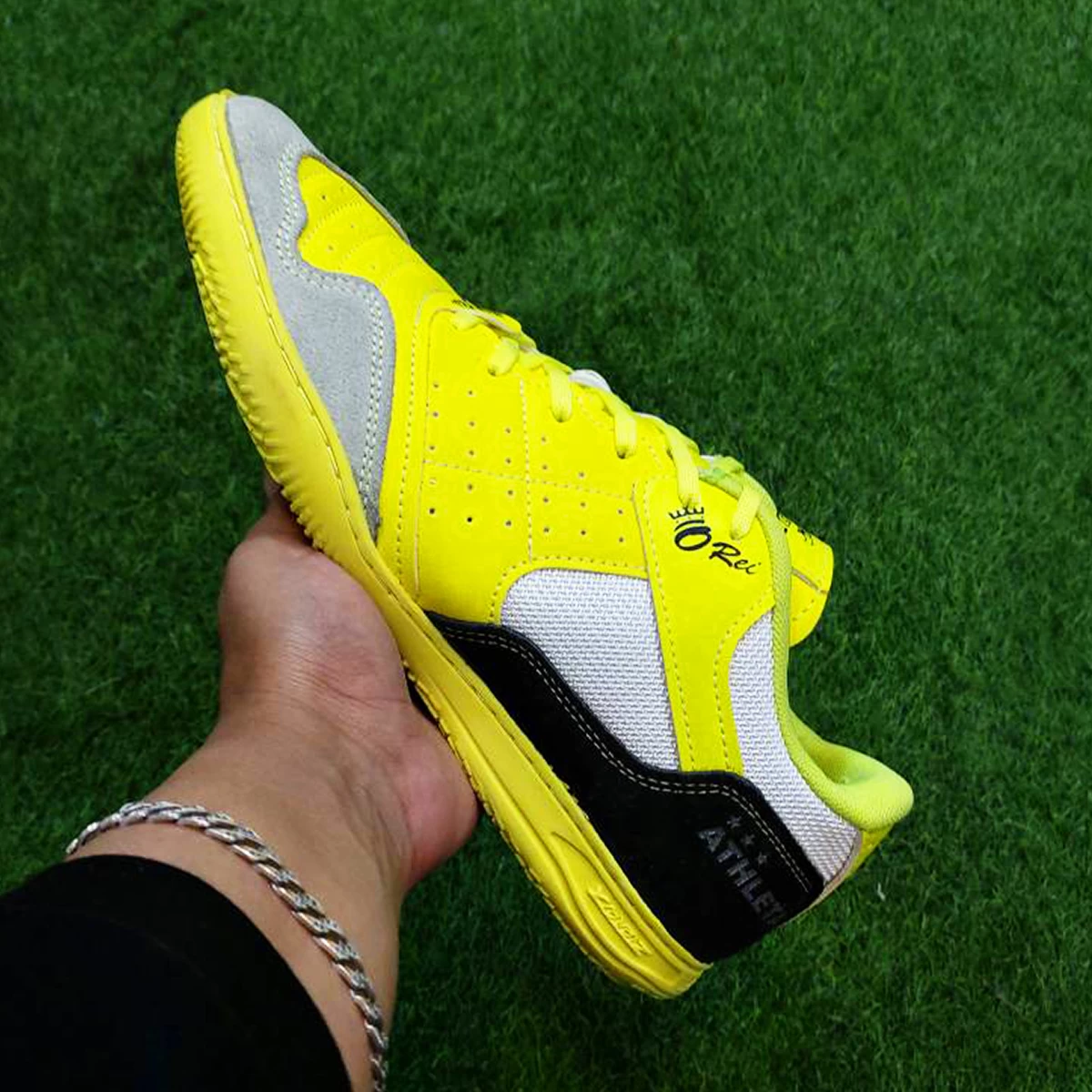 کفش فوتسال اتلتا طرح اصلی Athleta O-Rei T003 IC Yellow Black