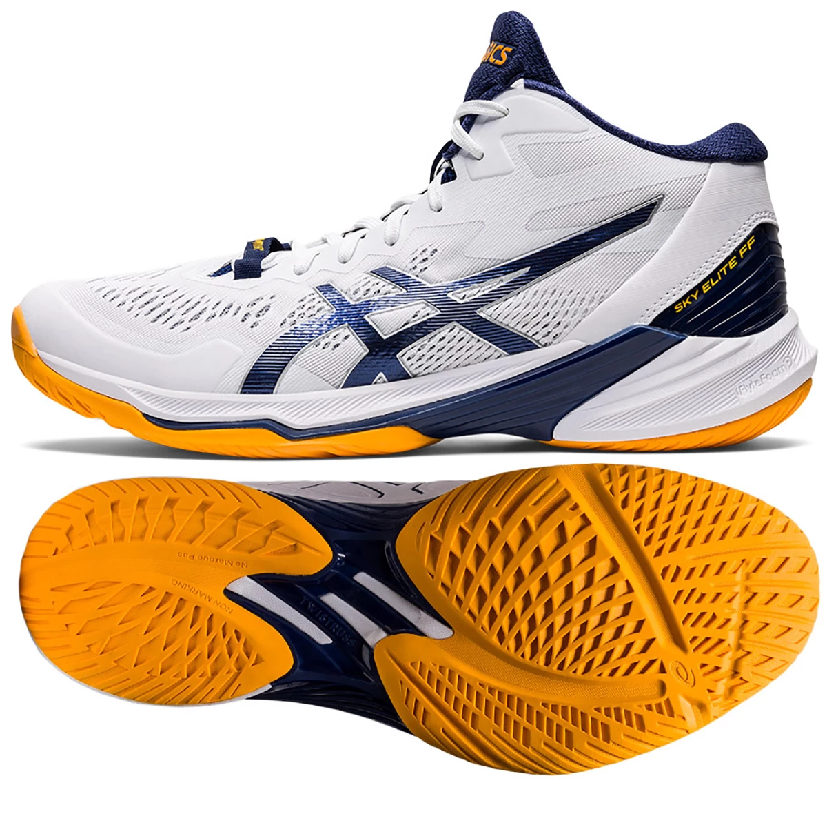 کفش والیبال زنانه اسیکس طرح اصلی Asics Sky Elite FF 2 White Navy Blue