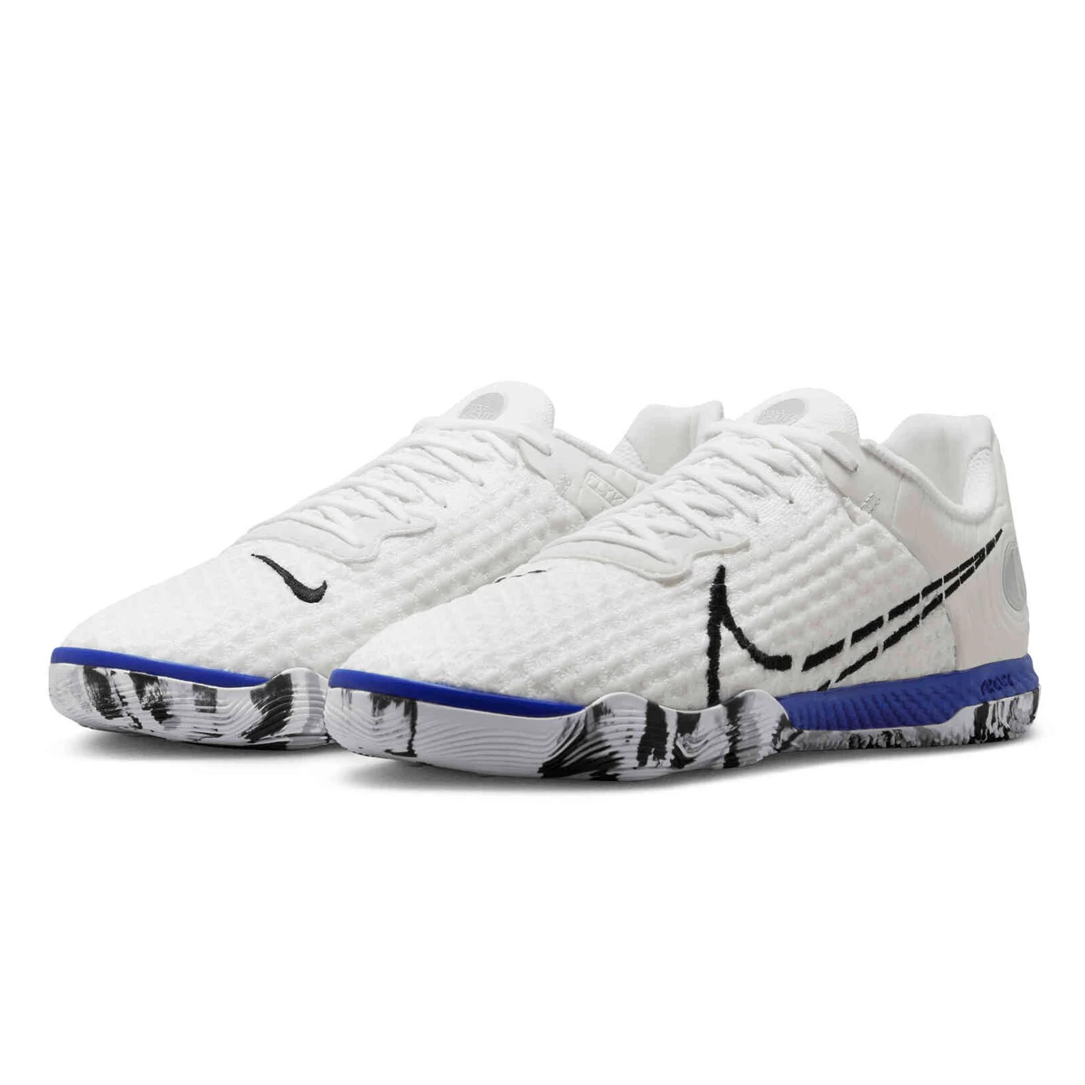 کفش فوتسال نایک ری اکت گتو  طرح اصلی Nike React Gato IC Vapore White Blue