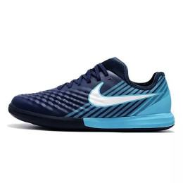 کفش فوتسال نایک مجیستا ایکس فاینال طرح اصلی آبی سفید Nike MagistaX Finale II IC Blue White