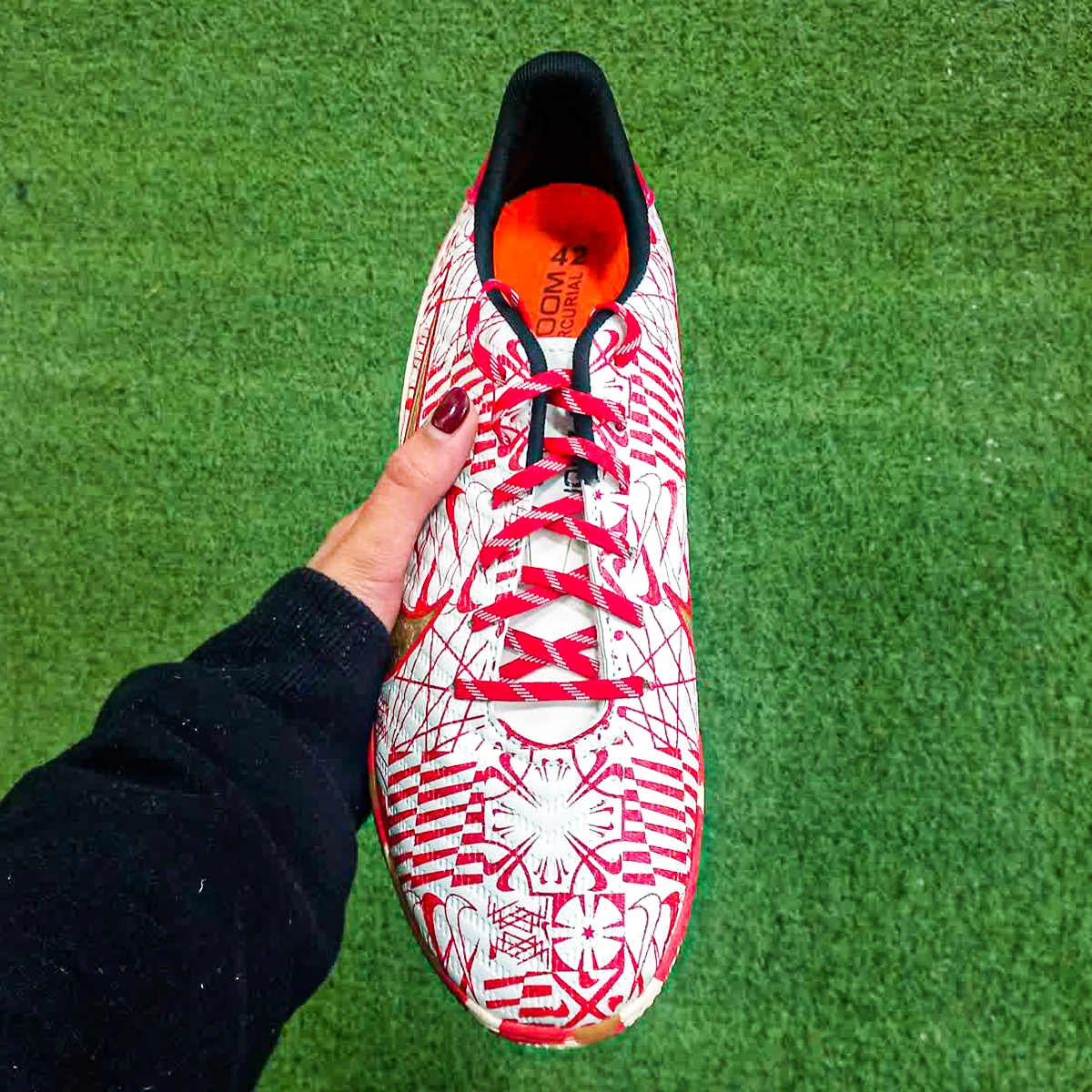 کفش  فوتسال نایک ایر زوم مرکوریال طرح اصلی  Nike AirZoom Mercurial Red White