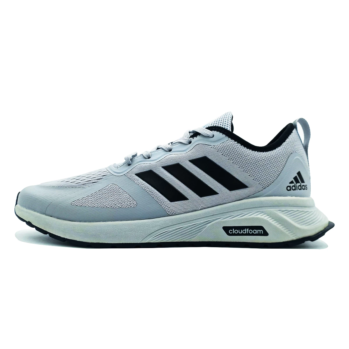 کتانی رانینگ مردانه آدیداس طرح اصلی  Adidas Cloud Foam Gray