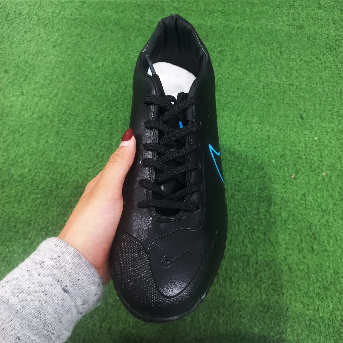 کفش فوتسال نایک تمپو Nike React Tiempo Legend 9 Black Blue