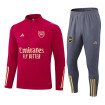 ست نیم زیپ شلوار ارسنال  Arsenal  Tracksuit 2023-24 Gray Red