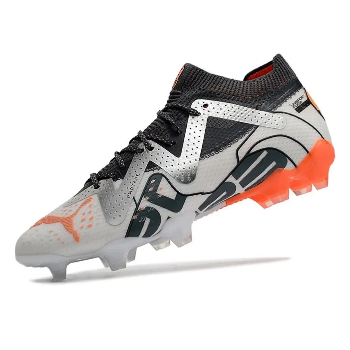 کفش فوتبال پوما  فیوچر طرح اصلی Puma Future Ultimate FG White Silver Black