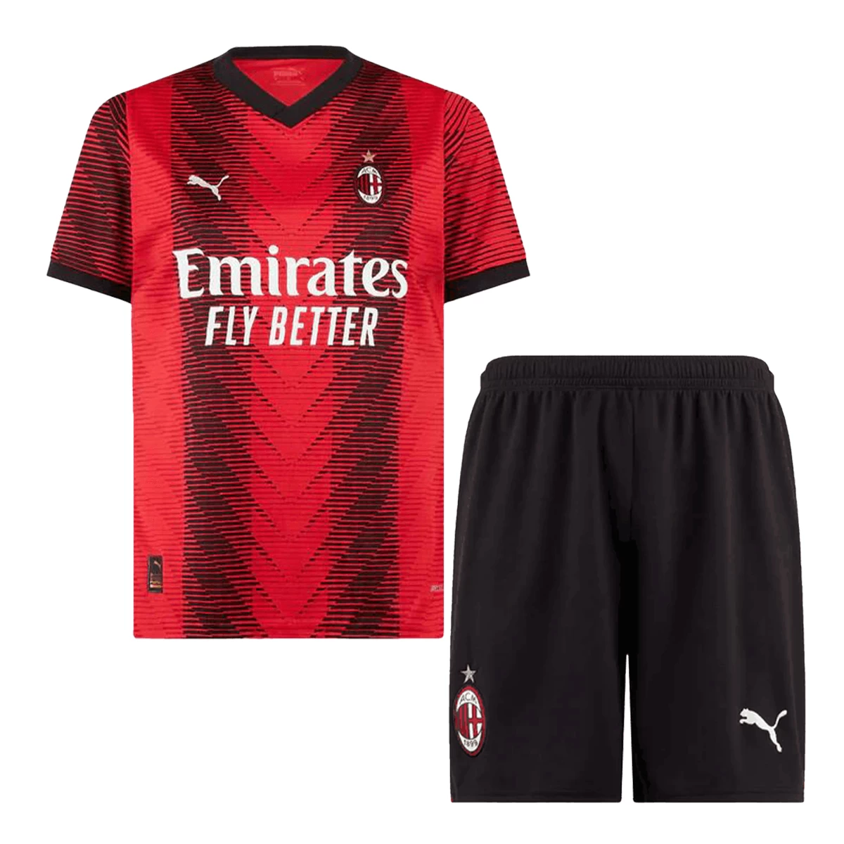 پیراهن شورت بچگانه اول آث میلان لیائو  Ac Milan 2023-24 Home