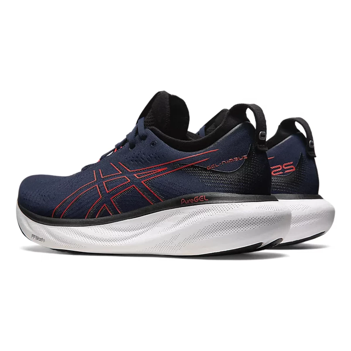 کتانی مردانه اسیکس طرح اصلی Asics GEL-NIMBUS 25 Navy Red