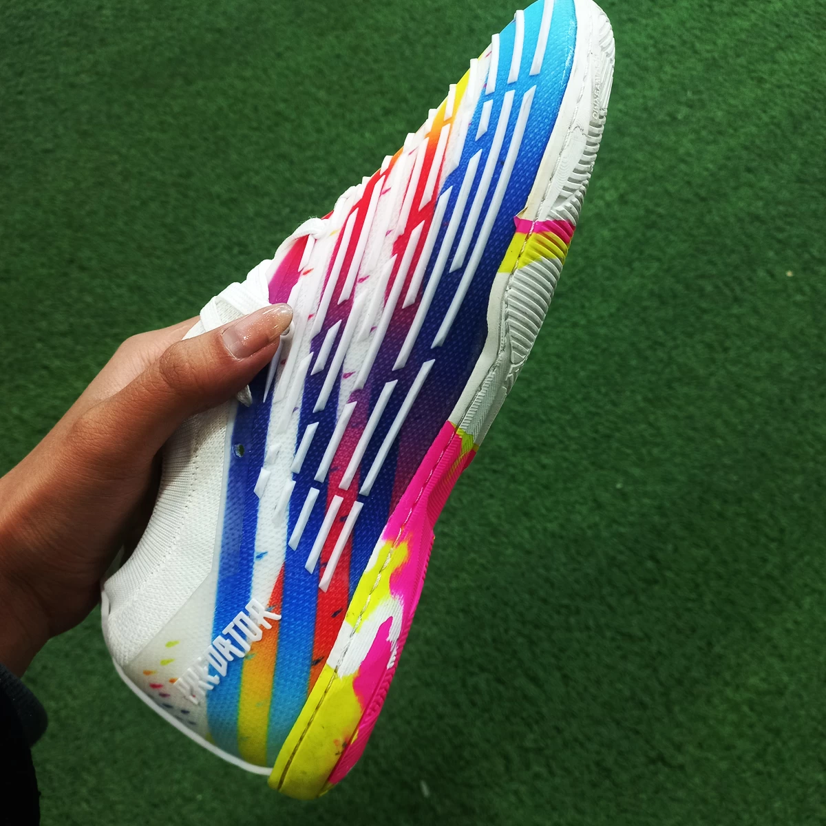 کفش فوتسال سایز کوچک آدیداس پردیتور  Adidas Predator White Blue