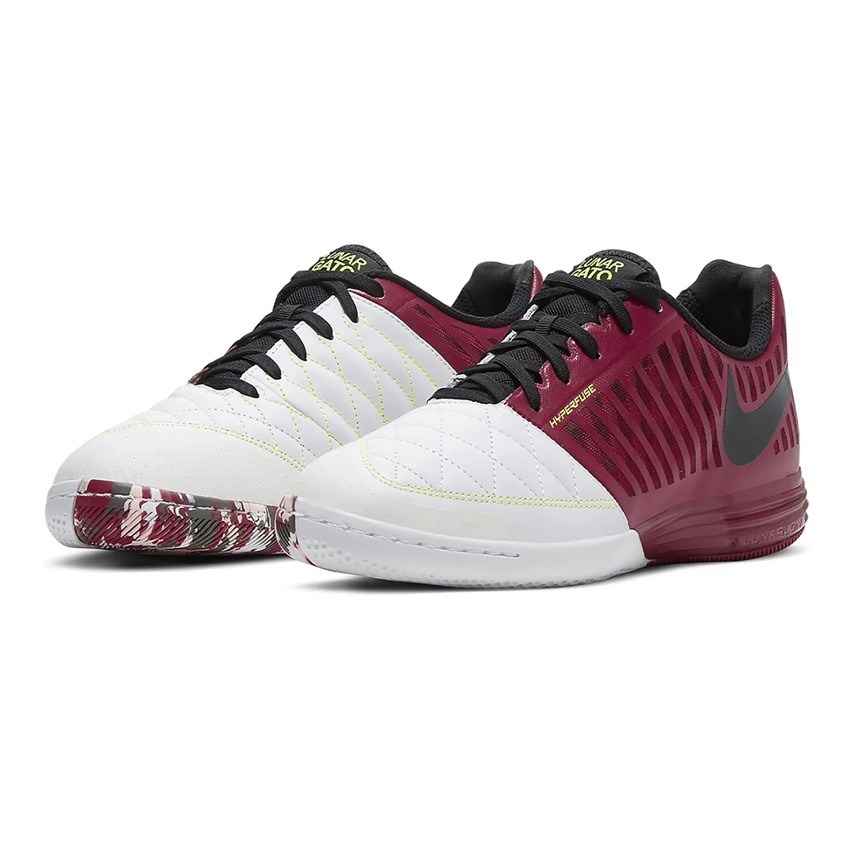 کفش فوتسال نایک لونارگتو طرح اصلی  Nike Lunar Gato II IC Red White