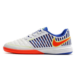 کفش فوتسال نایک لونارگتو طرح اصلی  Nike Lunar Gato IN  White Blue Red
