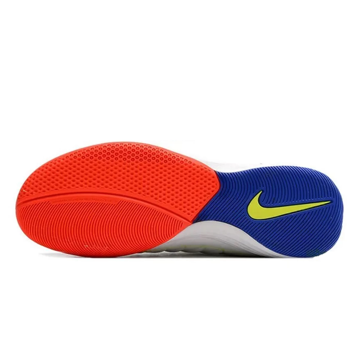 کفش فوتسال نایک لونارگتو طرح اصلی  Nike Lunar Gato IN  White Blue Red