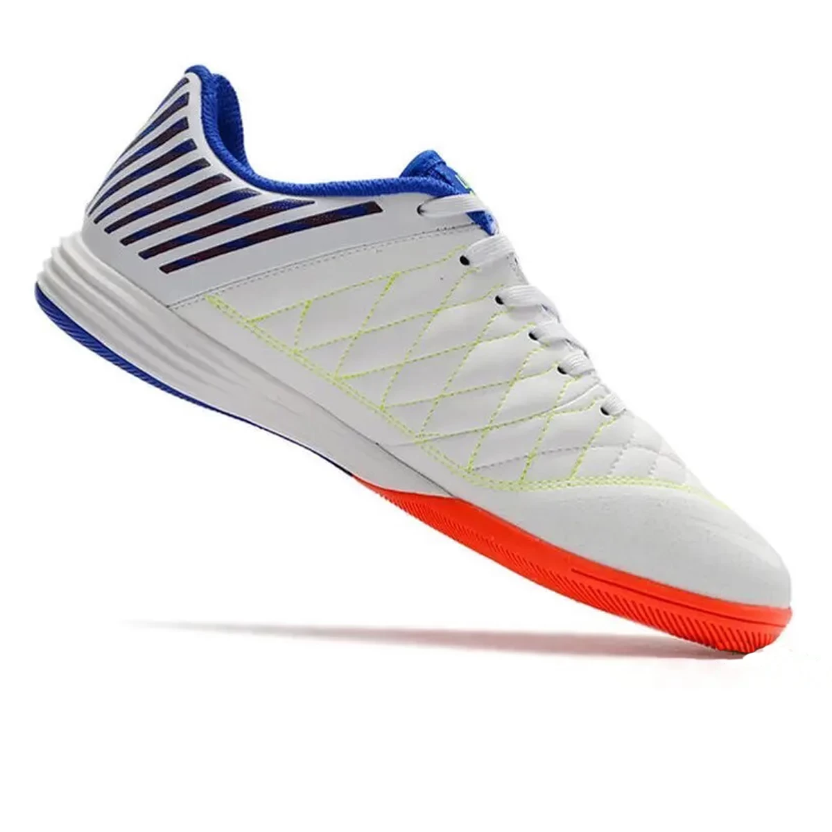 کفش فوتسال نایک لونارگتو طرح اصلی  Nike Lunar Gato IN  White Blue Red