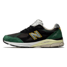 کتانی مردانه نیوبالانس طرح اصلی New Balance 990 Black Green