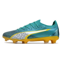 کفش فوتبال پوما اولترا Puma Ultra Ultimate FG Jade White Yellow