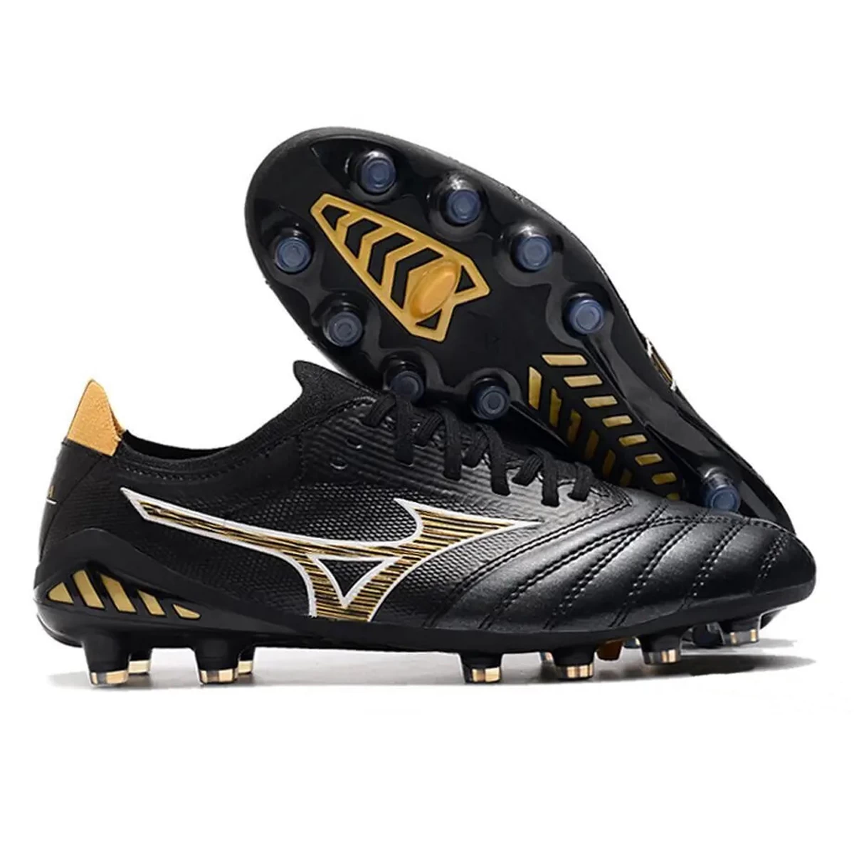 کفش فوتبال میزانو مورلیا طرح اصلی Mizuno Morelia Neo 3 Japan FG  Black Yellow