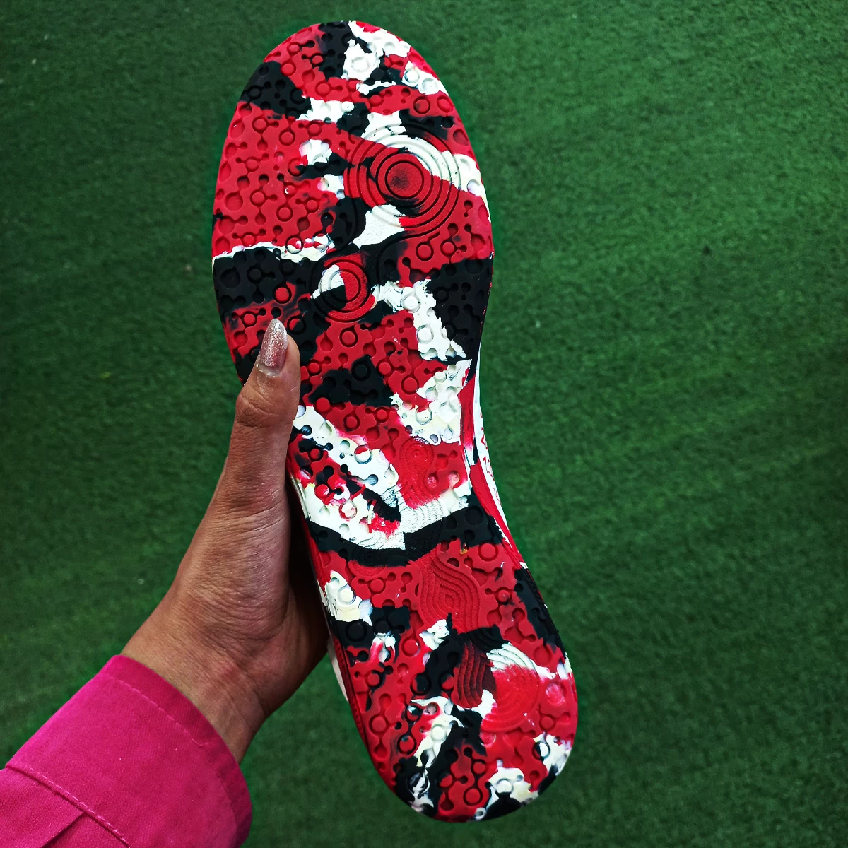 کفش فوتسال نایک فانتوم طرح اصلی Nike Phantpm IC Red White