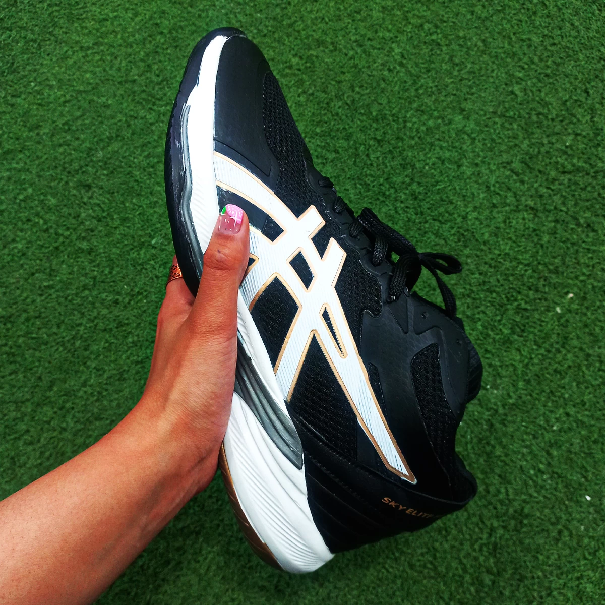 کتانی والیبال اسیکس  Asics Sky Elite FF Black White