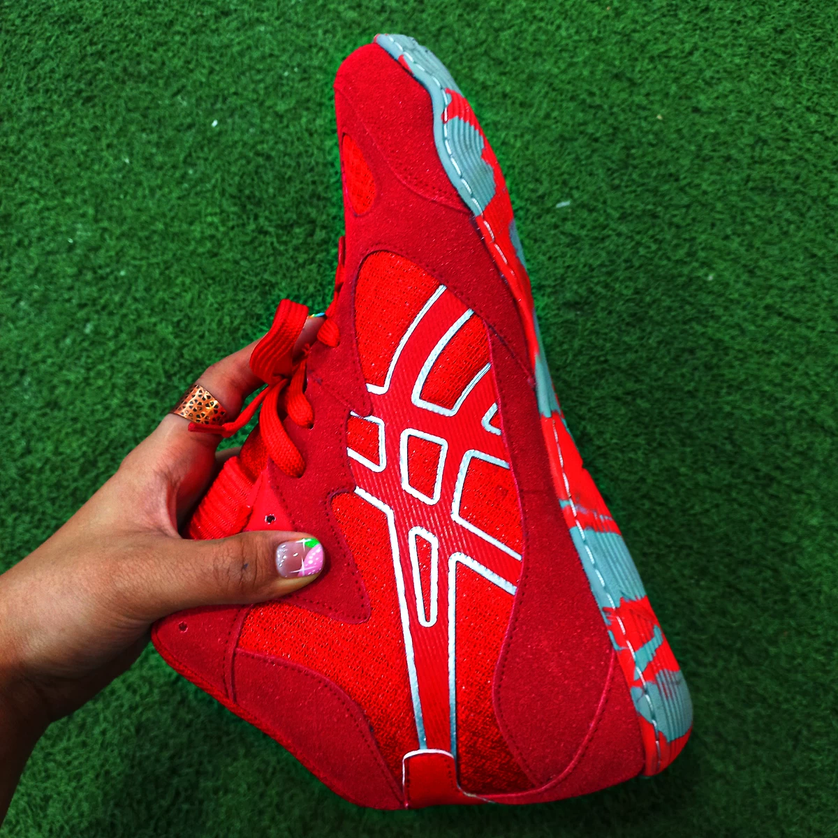 کفش کشتی اسیکس Asics Matfelex4 Red