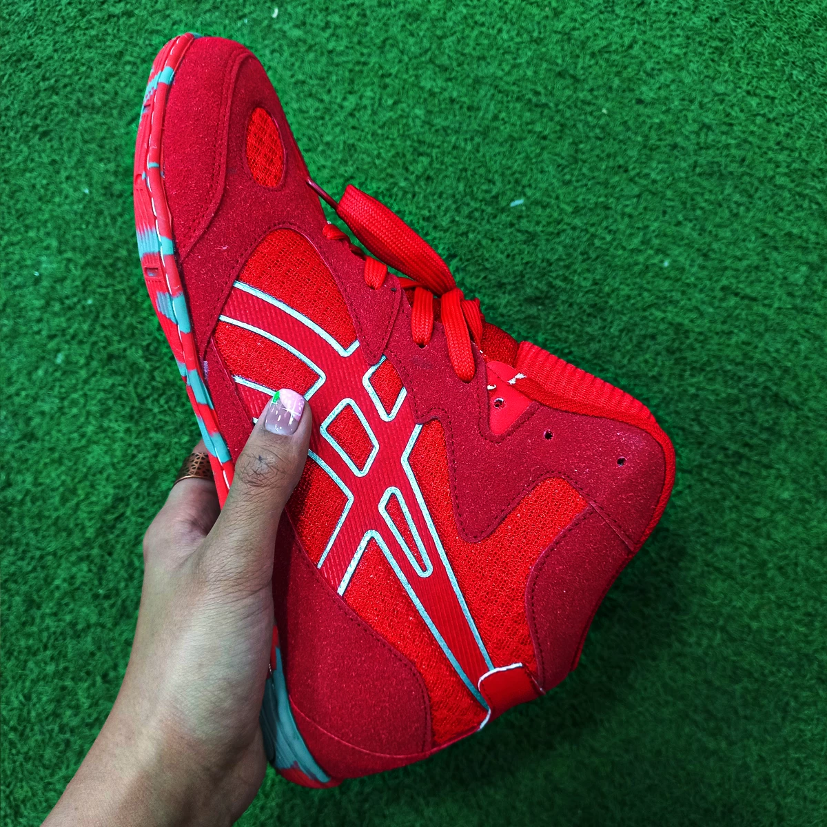 کفش کشتی اسیکس Asics Matfelex4 Red