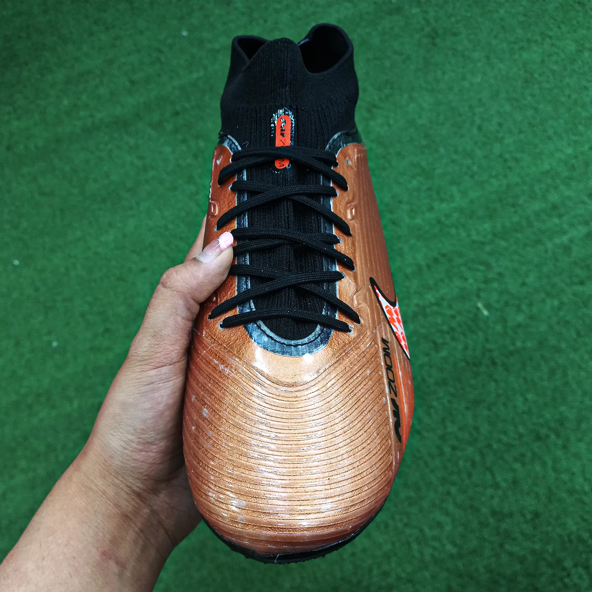 کفش فوتبال نایک ایر زوم مرکوریال Nike Air Zoom Mercurial Brown Black