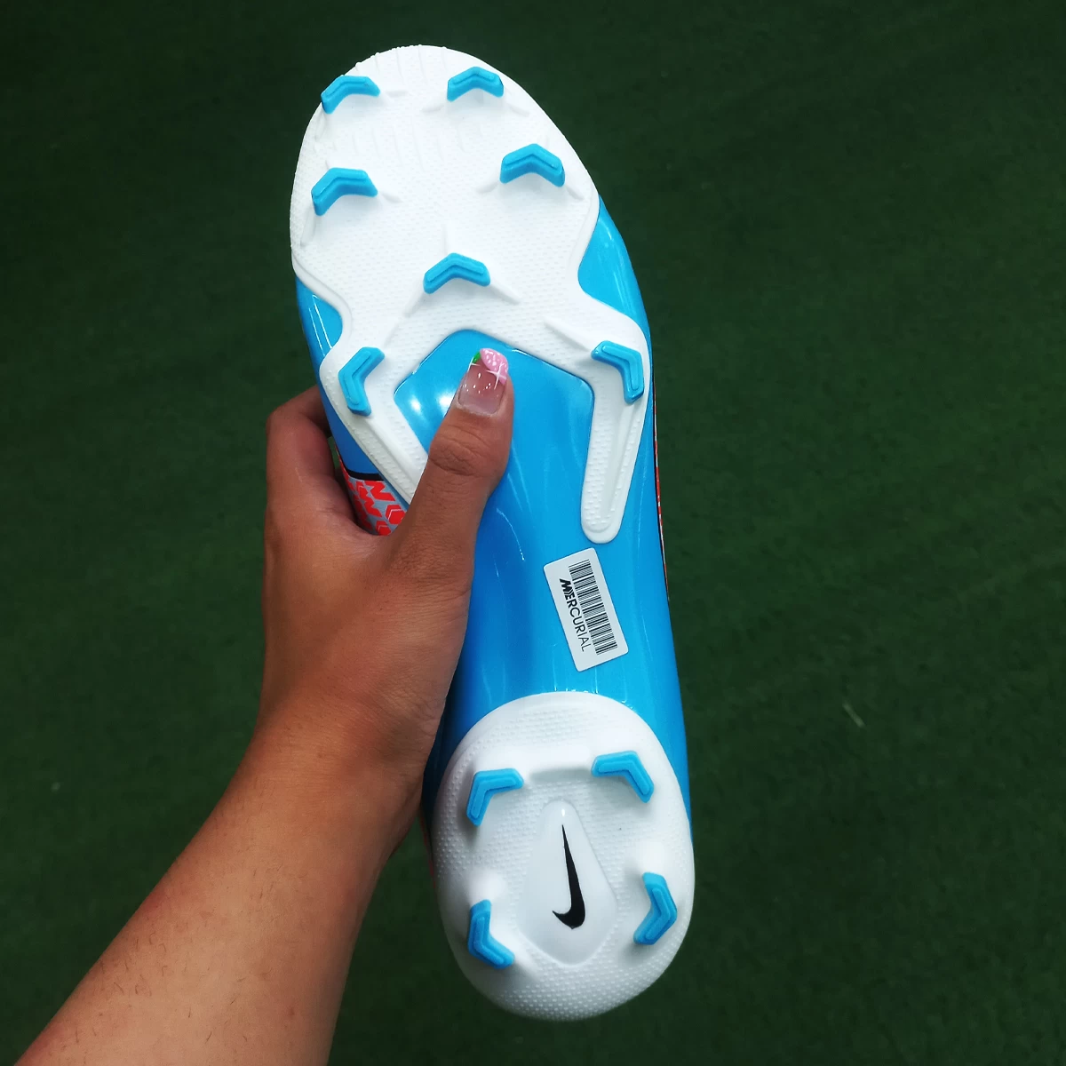 کفش فوتبال نایک ایر زوم مرکوریال Nike Air Zoom Mercurial Blue White
