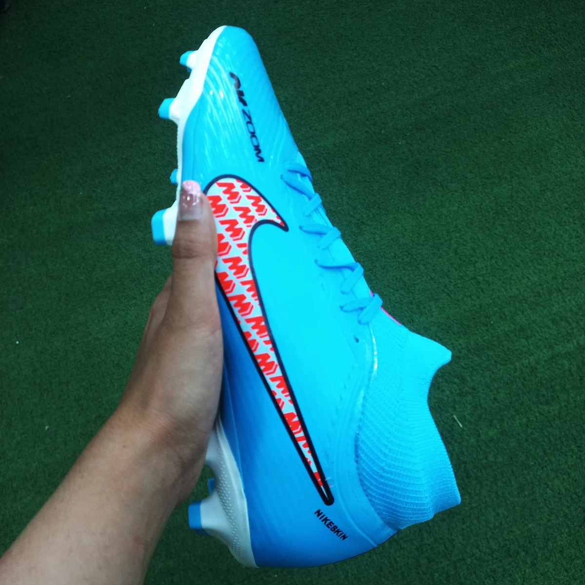 کفش فوتبال نایک ایر زوم مرکوریال Nike Air Zoom Mercurial Blue White