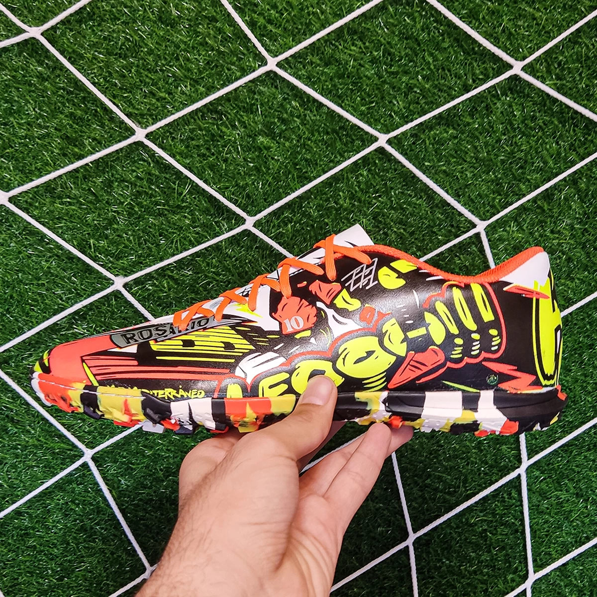 کفش چمن مصنوعی آدیداس  Adidas Messi TF Orang Yellow Black