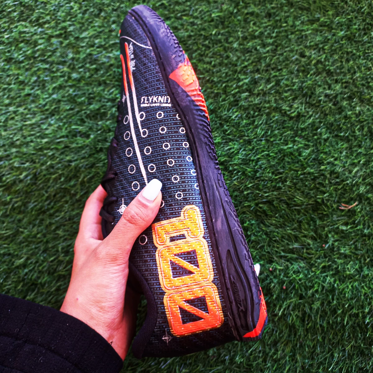 کفش فوتسال نایک مرکوریال Nike Mercurial Black White