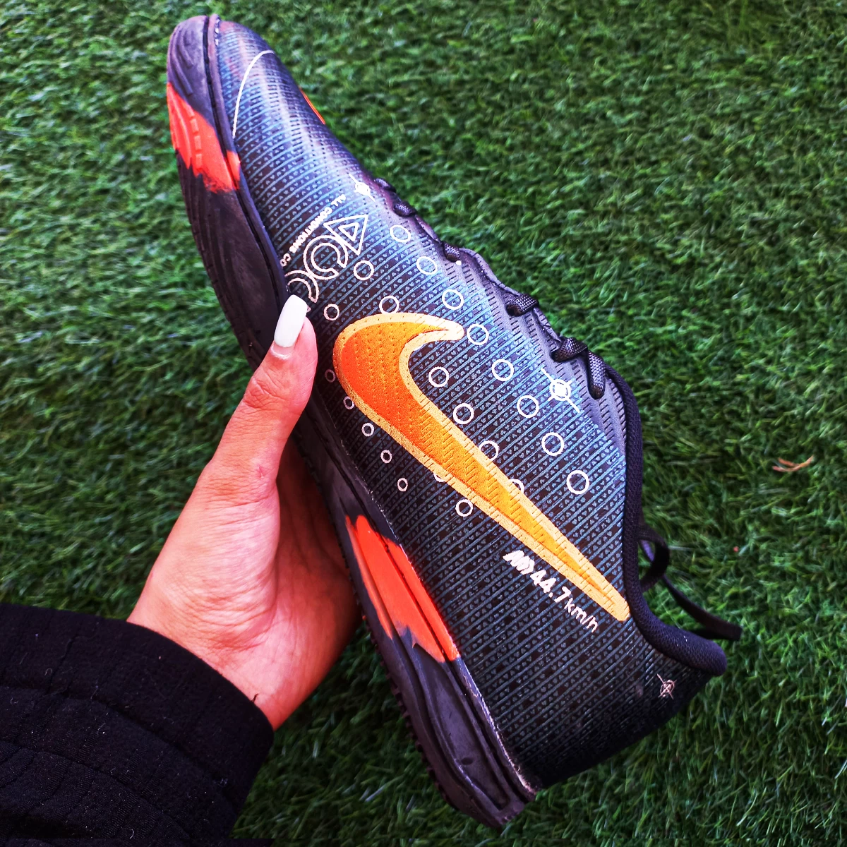 کفش فوتسال نایک مرکوریال Nike Mercurial Black White