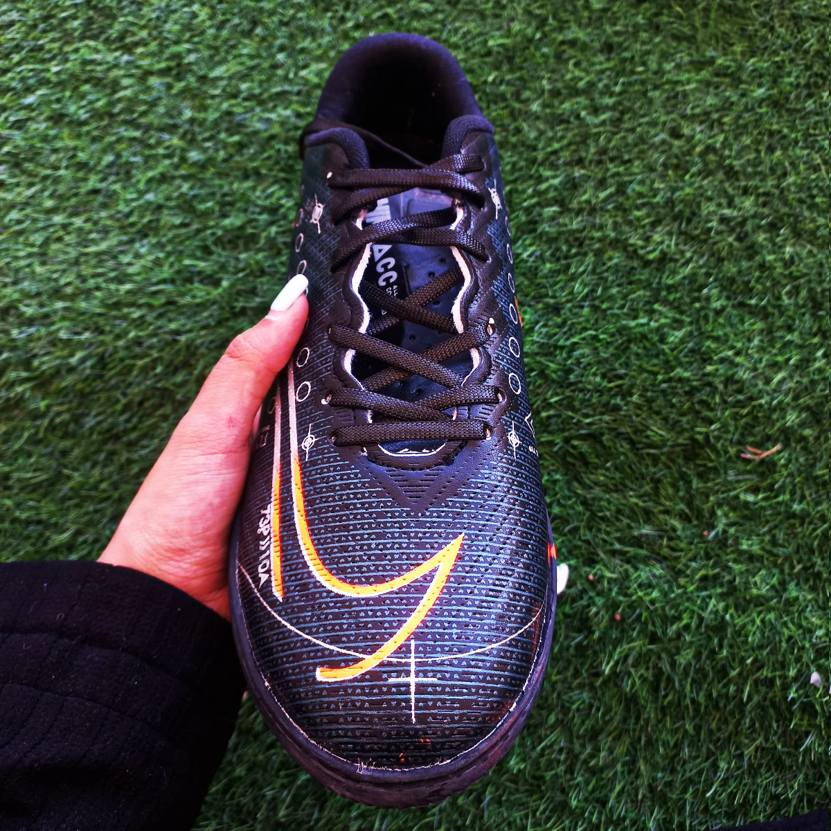 کفش فوتسال نایک مرکوریال Nike Mercurial Black White